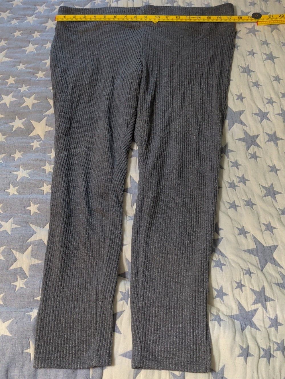 Old Navy Ribbed Charcoal Gray Women's Leggings Large